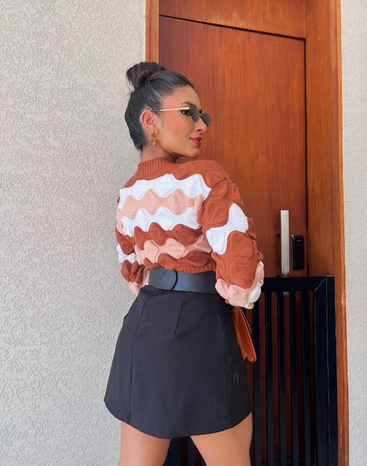 Blusa Manga Longa 3D