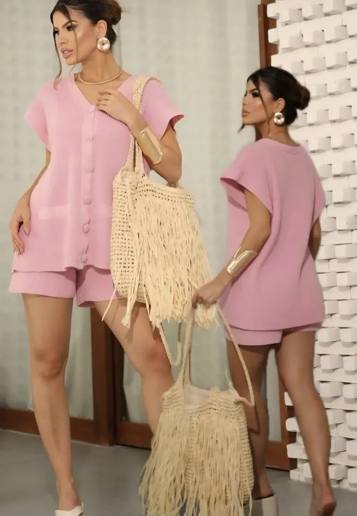 Conjunto Short e Colete Modal 