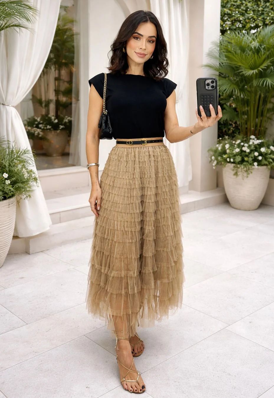 Saia de Camadas Lisa