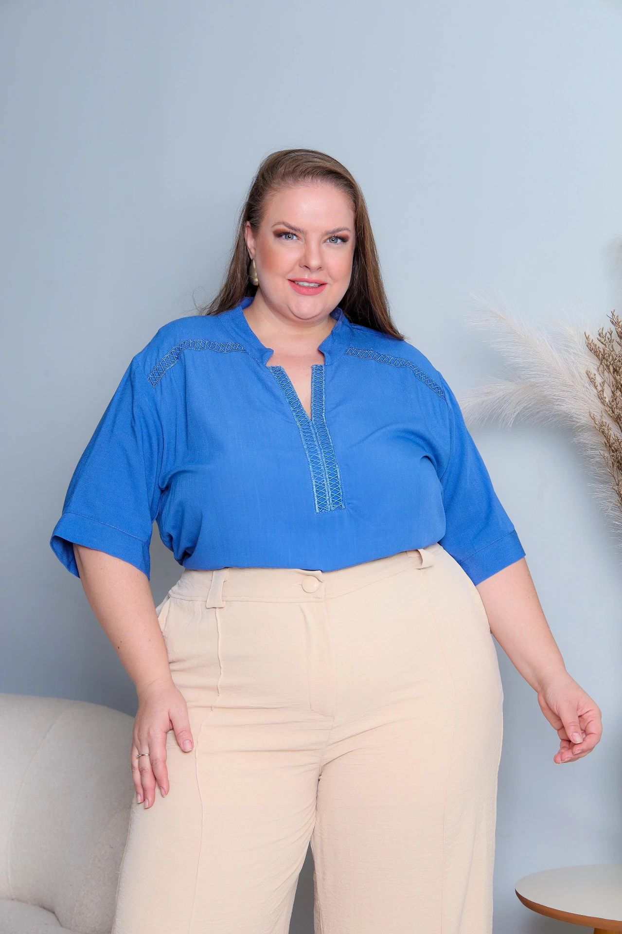 BLUSA DE RENDA 