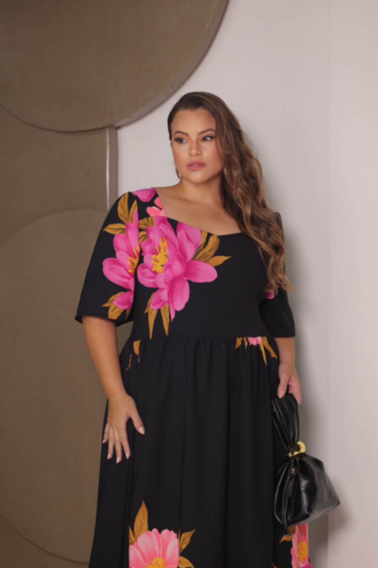 VESTIDO LONGO FLOR